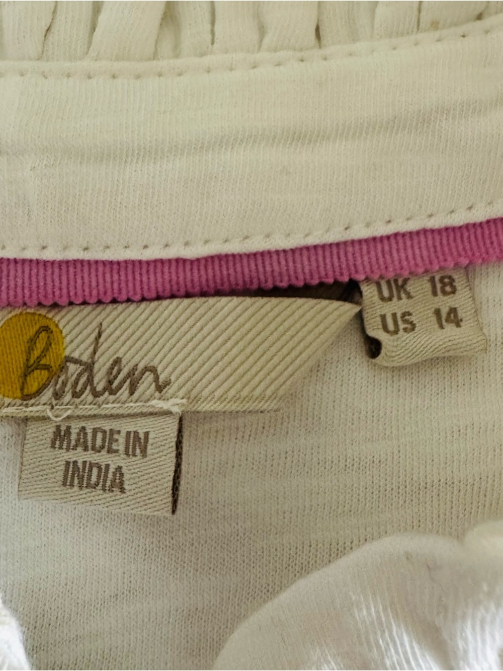 Boden Embroidered Floral Button Front Top - Picture 7 of 10